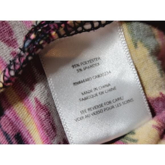 Material Girl Jumpsuit Women's Size Large Multicolor Polyester Off The Shoulder - Picture 5 of 14